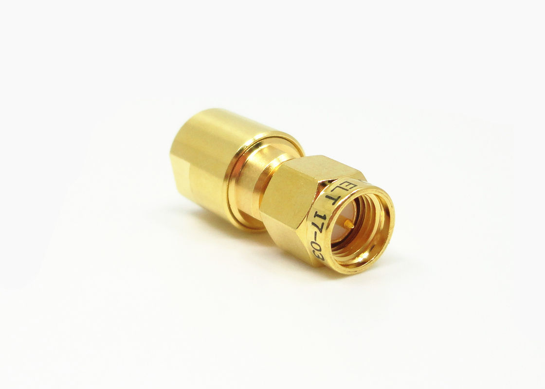 LMR200 MF147B CXN3449 কেবলের জন্য মিনি আকারের ব্রাস পুরুষ এসএমএ সংযোজক